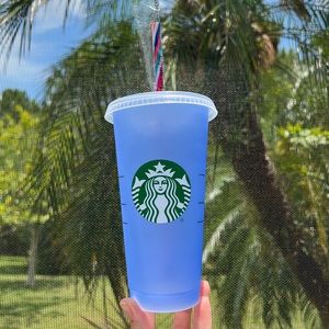 Starbucks 2022 Mystery Color Changing Blue Reusable Cold Cup
